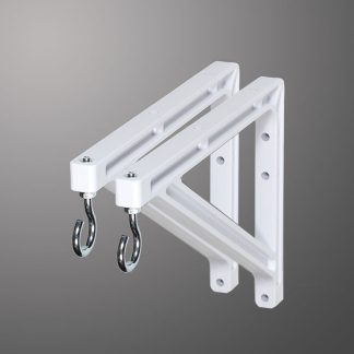 Supports muraux 6" blancs pour écrans de projection 25.00$